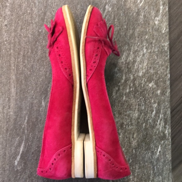 Dolce Vita Suede Fringe Loafers Fuchsia Pink 7 - Picture 5 of 9